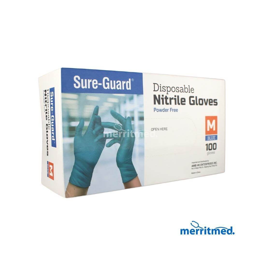 Sure-Guard Disposable Nitrile Gloves (Medium) | Merritmed PH